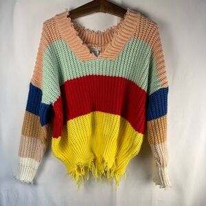 Colorful sweater, thick